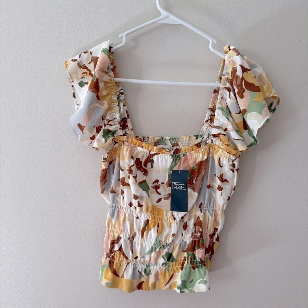 ⭕️ ABERCROMBIE & FITCH Top Multicolor Medium - Picture 6 of 6